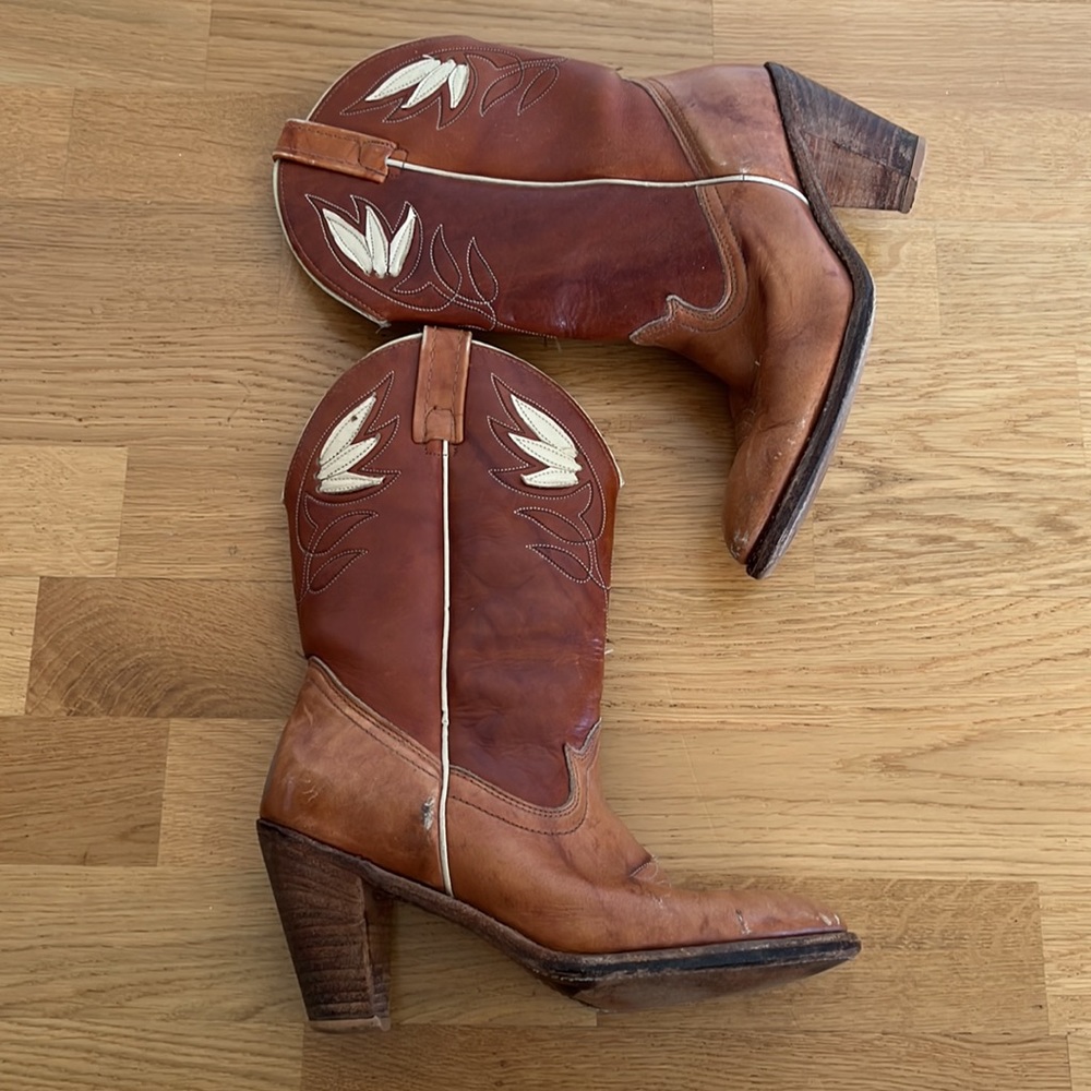 Very-Well-Loved Vintage Cowboy Boots